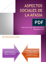 Aspectos Sociales de La Afasia