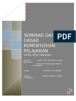 Kertas Kerja Cadangan Seminar