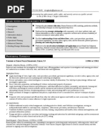 Civilian Resume