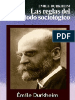 Las Reglas Del Metodo Sociologico Emile Durkheim