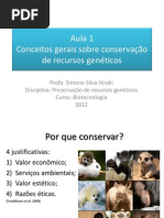 Preservação de recursos genéticos - introdução