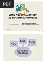 Download Using YouOneAnd They as Impersonal Pronouns by Dr Shadia SN10875728 doc pdf