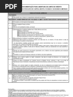 Documentação para Concessão de Crédito - Sociedade por ações de Capital Aberto, Fechado e Sociedades Limitadas