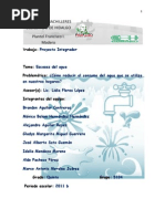 Proyecto Reciclaje Agua Medium Escrito
