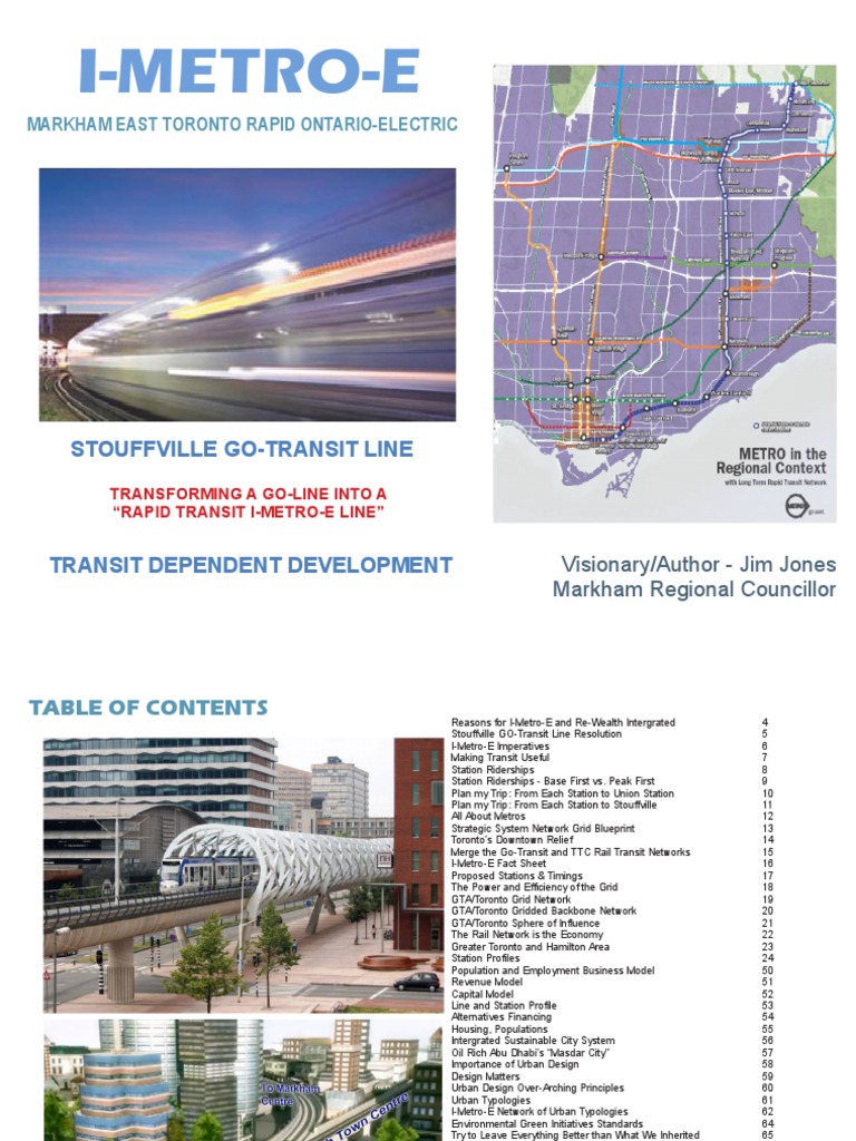 I-METRO-E: Transforming Transit in Markham | PDF | Rapid Transit ...