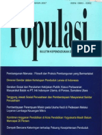 Populasi Volume 18, Nomor 1, Tahun 2007