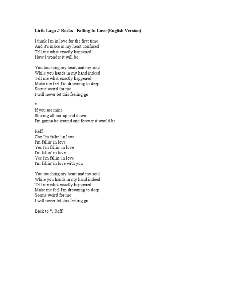 Lirik Lagu J Rocks Fallin In Love Lirik lagu this love dan arti terjemahan ost descendants of the sun by davichi. lirik lagu j rocks fallin in love