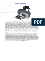 Cara Reset Printer Epson R230 Yang Blinking