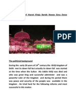 Breif Biography of Hazrat Khaja Bande Nawaz Gesu Daraz Gulberga