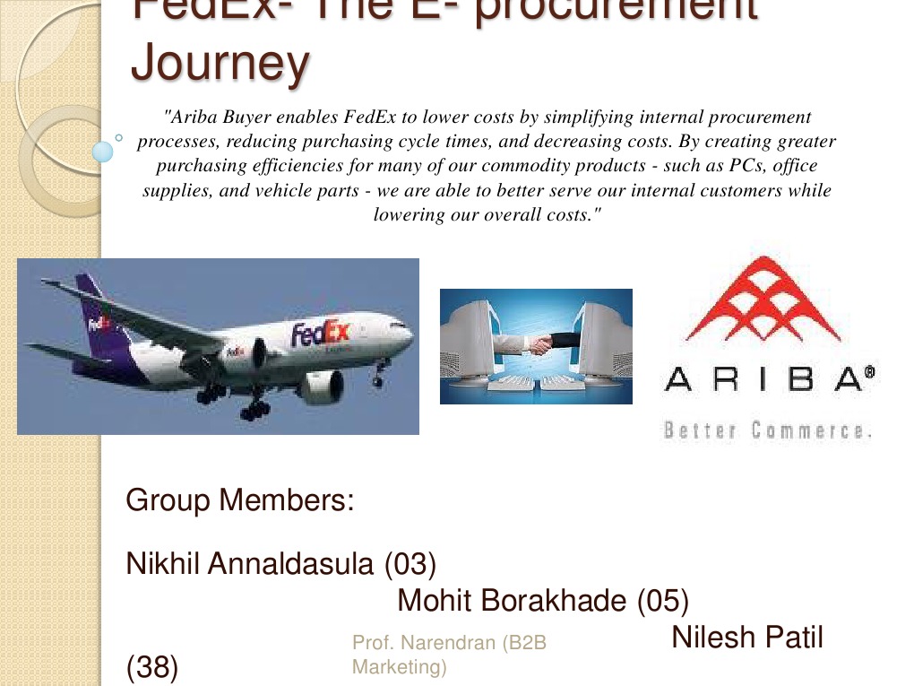Fedex PDF Procurement Supply Chain