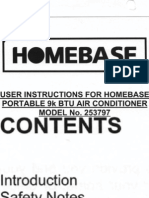 Homebase Air Conditioner 253797 Manual