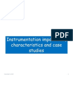 Instrumentation Importance, Characteristics and Case Studies