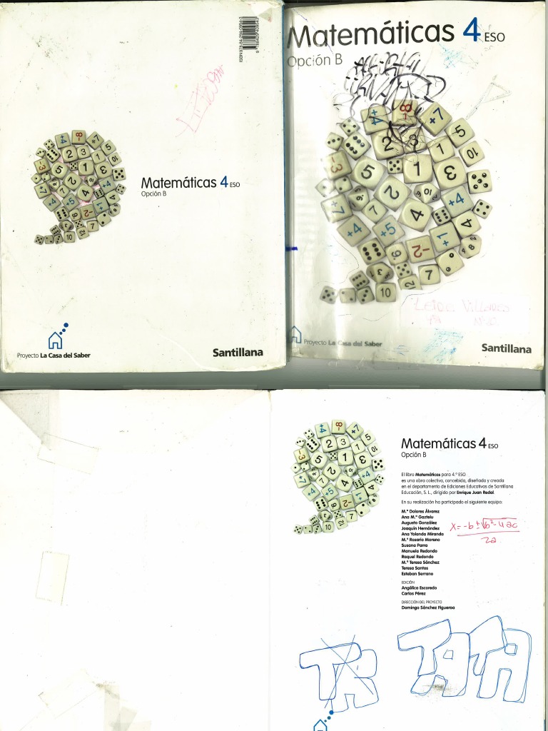 Mates 4 Eso Santillana Kevin Libro | PDF