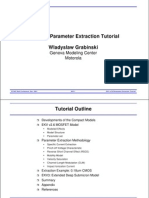 EKV v2.6 Parameter Extraction Tutorial Wladyslaw Grabinski: Geneva Modeling Center Motorola