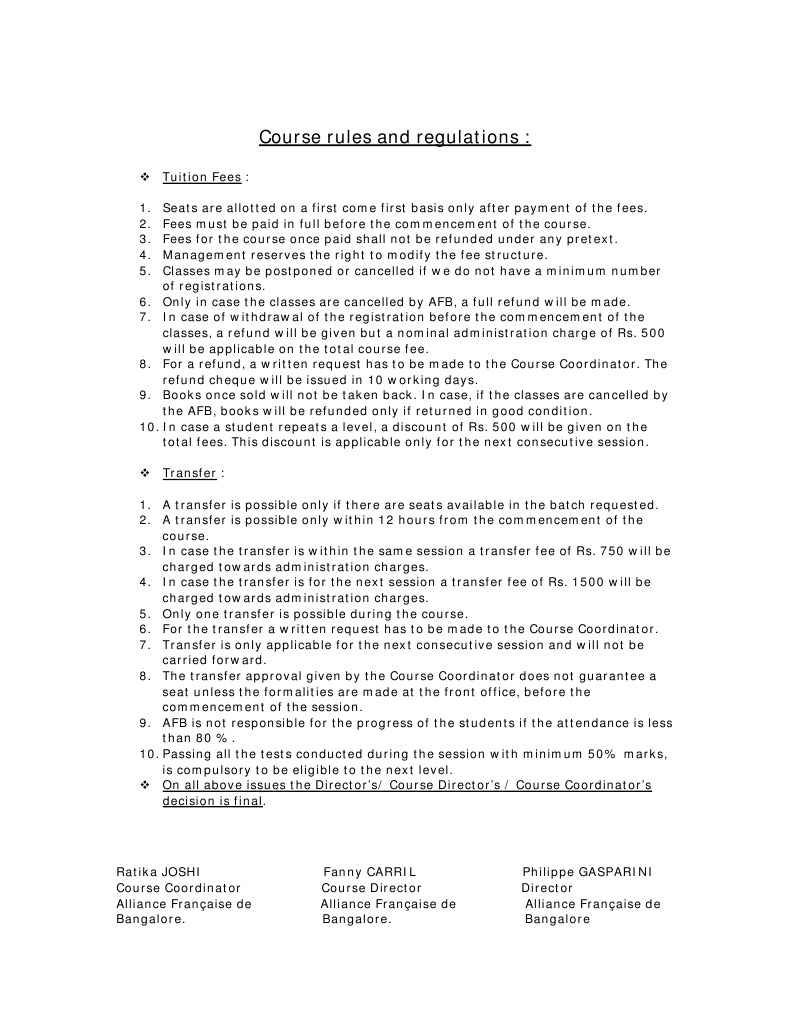 Course Policies by Fanny Carril | PDF | Career & Growth | Finance ...