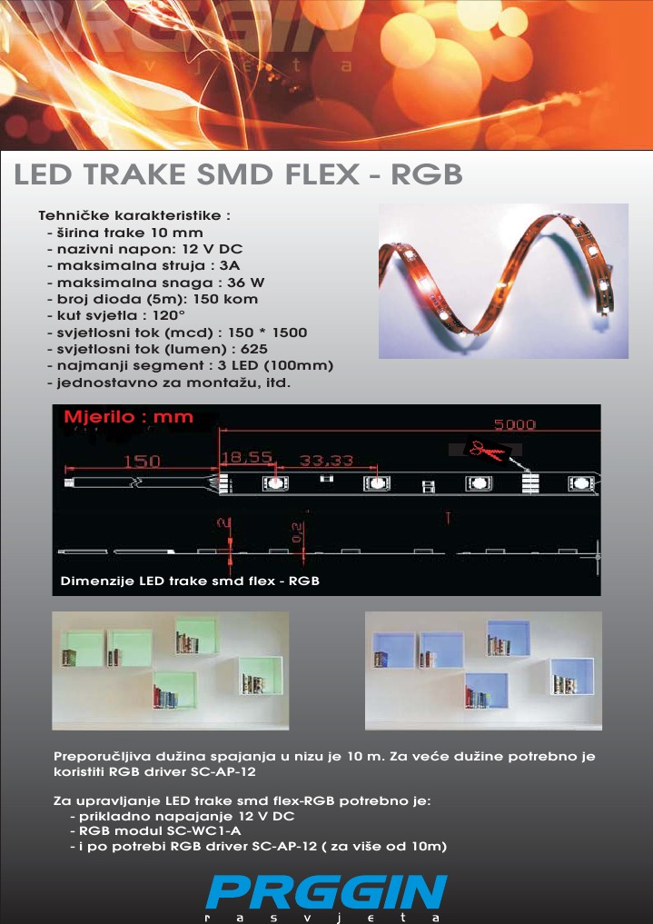 RGB LED Flex Strip Specifications | PDF