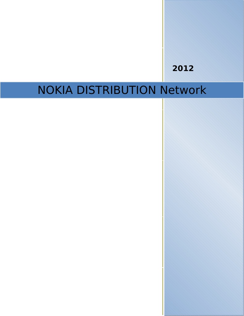 Nokia Distribution Network Overview | PDF | Point Of Sale | Nokia