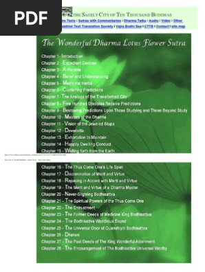 dharma lotus flower sutra
