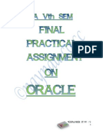 Bca Vth Sem Final Practical Assignment(Oracle)