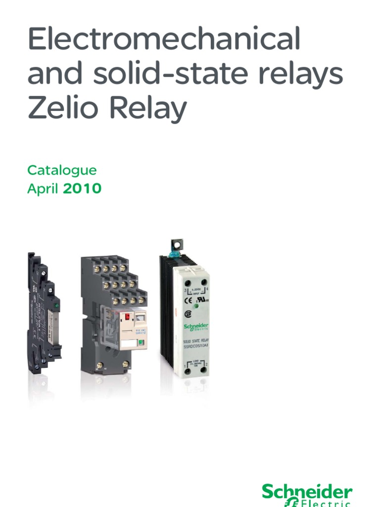 Solid State Zelio Relay | PDF | Electrical Connector | Relay