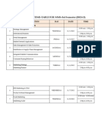 Examination Schedule Sem 3