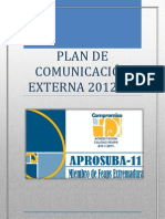 PLAN DE COMUNICACIÓN EXTERNA 2012