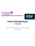 Teknik Penyambungan - (Evolusi Sistem Switching)