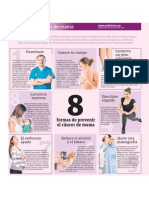 8 Formas de Prevenir El Cancer de Mama