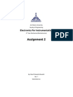 Assignment 2: Electronics For Instrumentation
