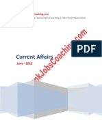 Current Affairs June 2012