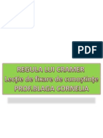 Regula Lui Cramer