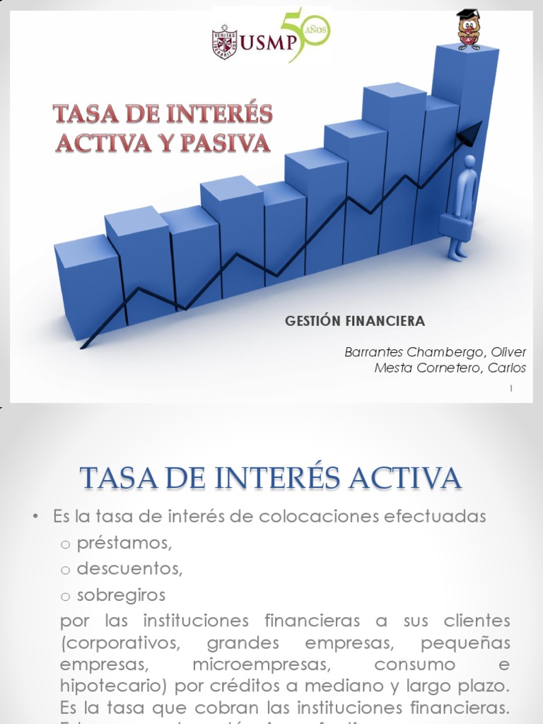 Tasa de Interes Activa y Pasiva | PDF