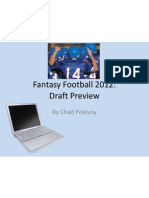 Fantasy Football 2012: Draft Preview: by Chad Polevoy