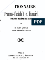 Dictionnaire Français-Tachelh'it et Tamazir't - S.Cid Kaoui 1907