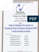 Etude Et Realisation D'un Hacheur de Tracking Du Point de Puissance Maximale (MPPT) A Contre Reaction de Tension