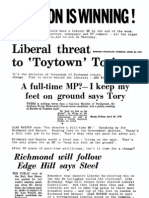 Liberal Party election leaflet - Richmond 1979