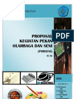 Proposal Kegiatan Pekan Olahraga Dan Seni