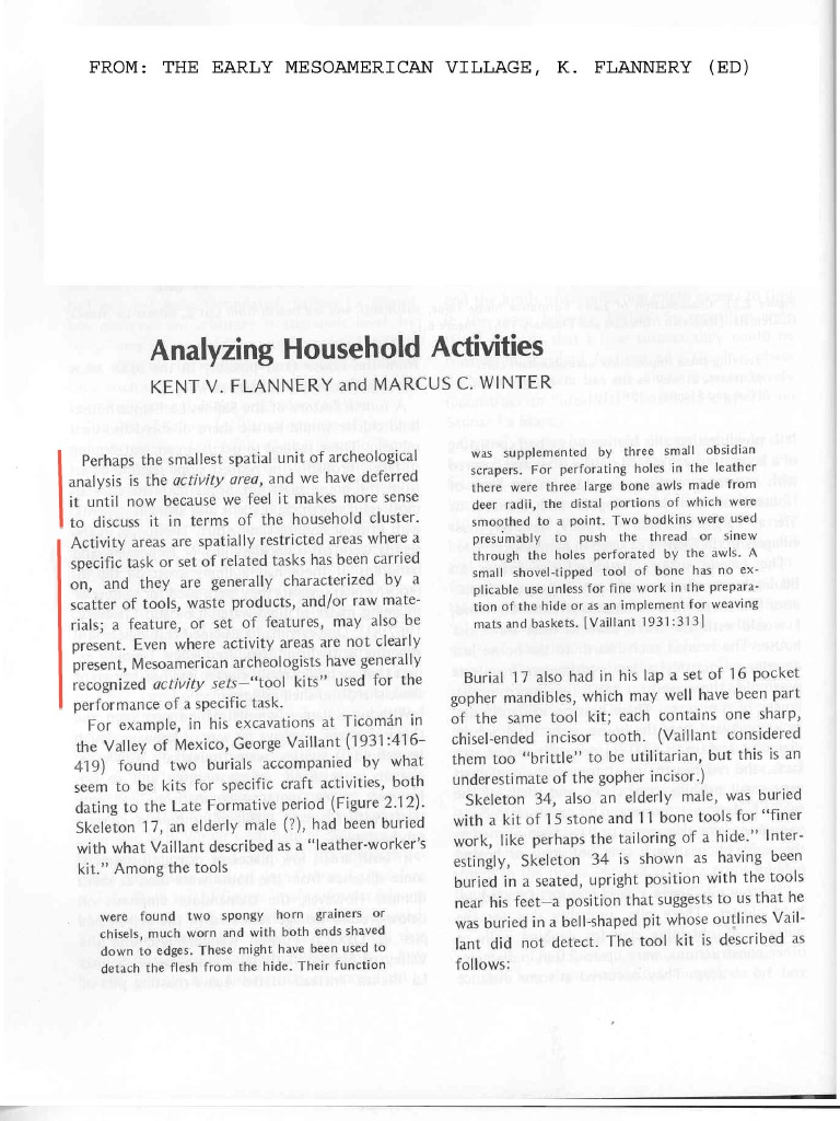 Picture of Analyzing Household Activities | PDF