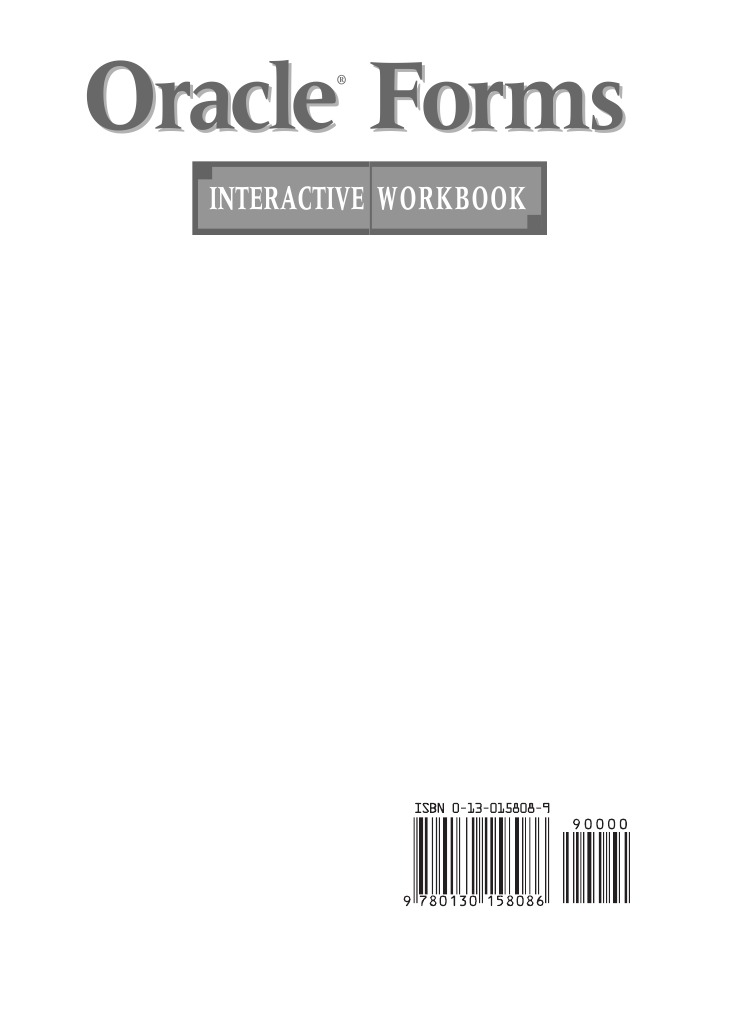 Oracle Forms Interactive Workbook | PDF | Oracle Database | Pl/Sql