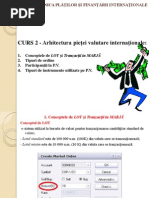CURSUL NR. 2 - ARHITECTURA PIEȚEI VALUTARE