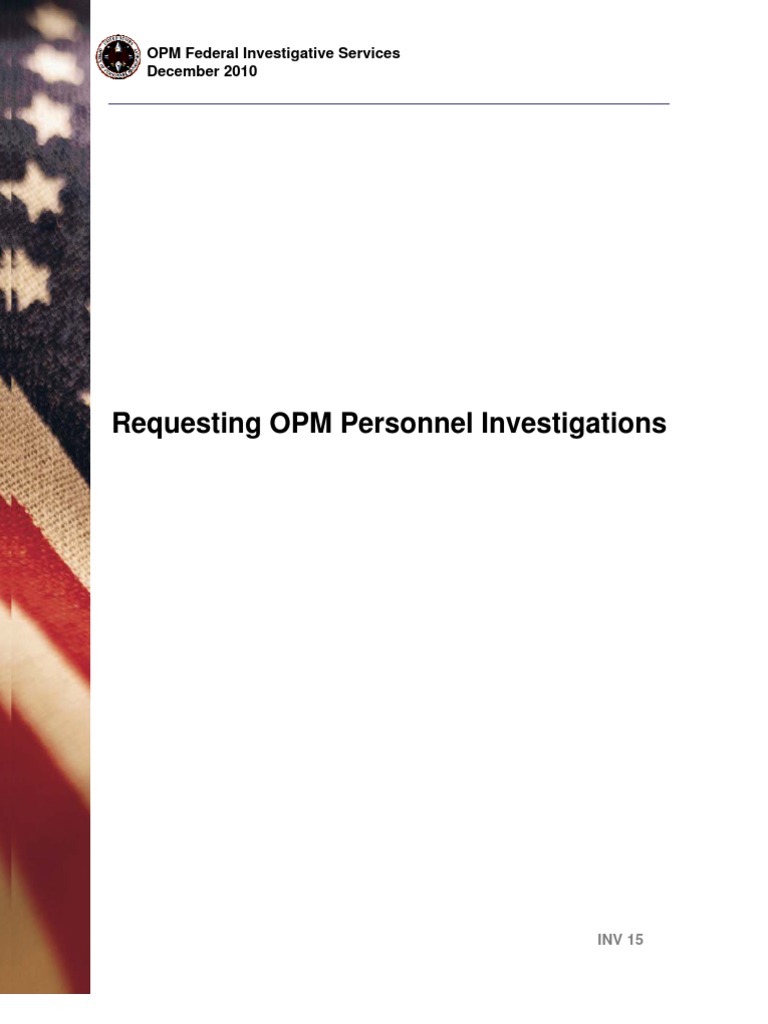 Security Clearance Manual By The Federal Office Of Personnel Management Security Clearance Government Information
