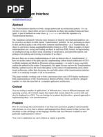 Download Transformation Interface Design Pattern - Andy Bulka by tcab22 SN10894361 doc pdf