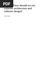 Download Elevator Pitch for Testing Software Architecture and Software Design by Zarko Acimovic SN108954319 doc pdf