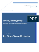 Atrocity and Suffering - CCJ of Kashmir of Kupwar, Baramulla Report Released On 4 Oct 2012