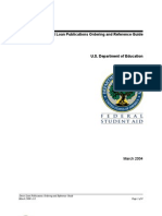 Direct Loan Publications Ordering and Reference Guide: March 2004