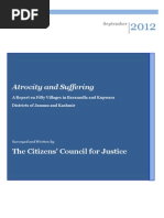 Atrocity and Suffering - CCJ Report