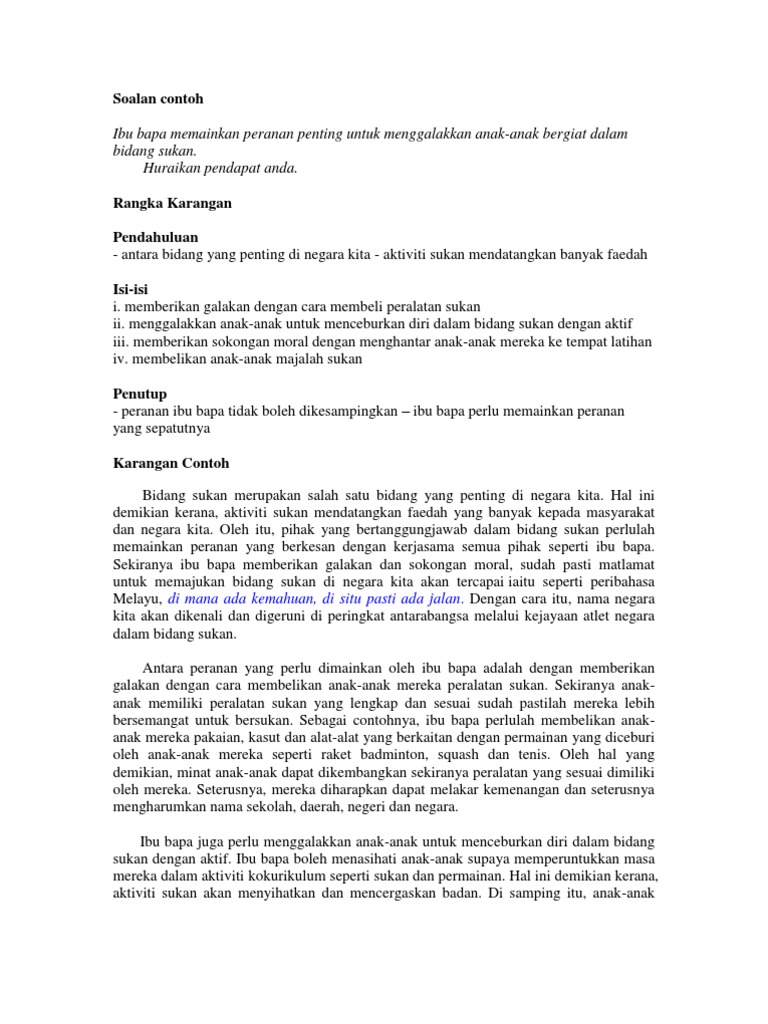 Langkah Memupuk Minat Terhadap Sukan Pdf