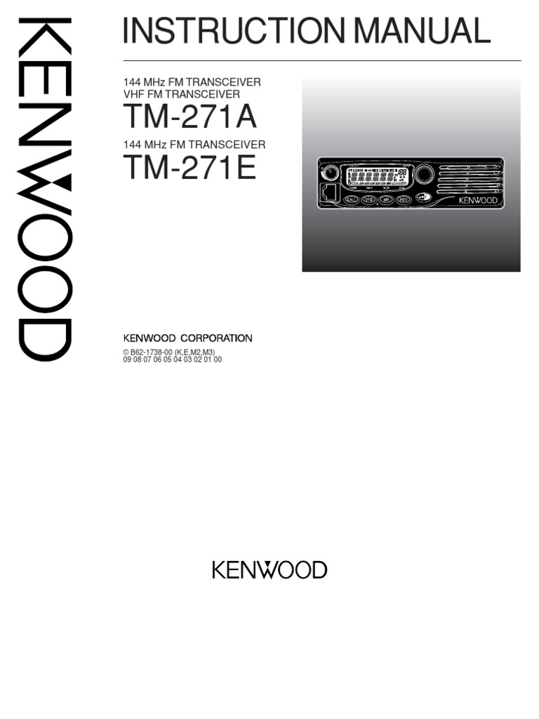 Radio Kenwood Tm271 | PDF | Electrical Connector | Radio