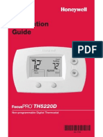 TH522 Non-Programable Digital Thermostat Installation Guide