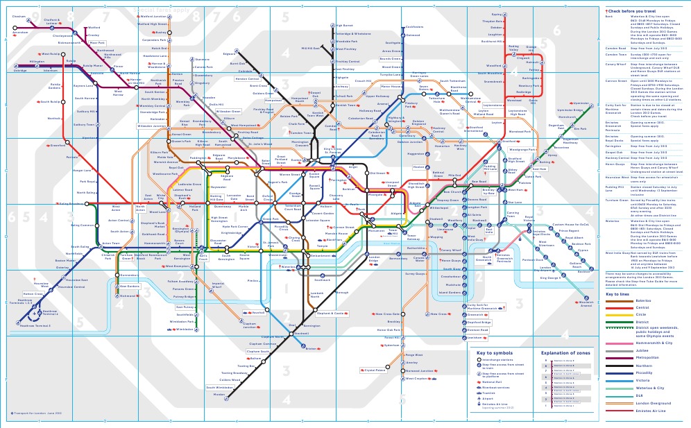 Large Print Tube Map PDF